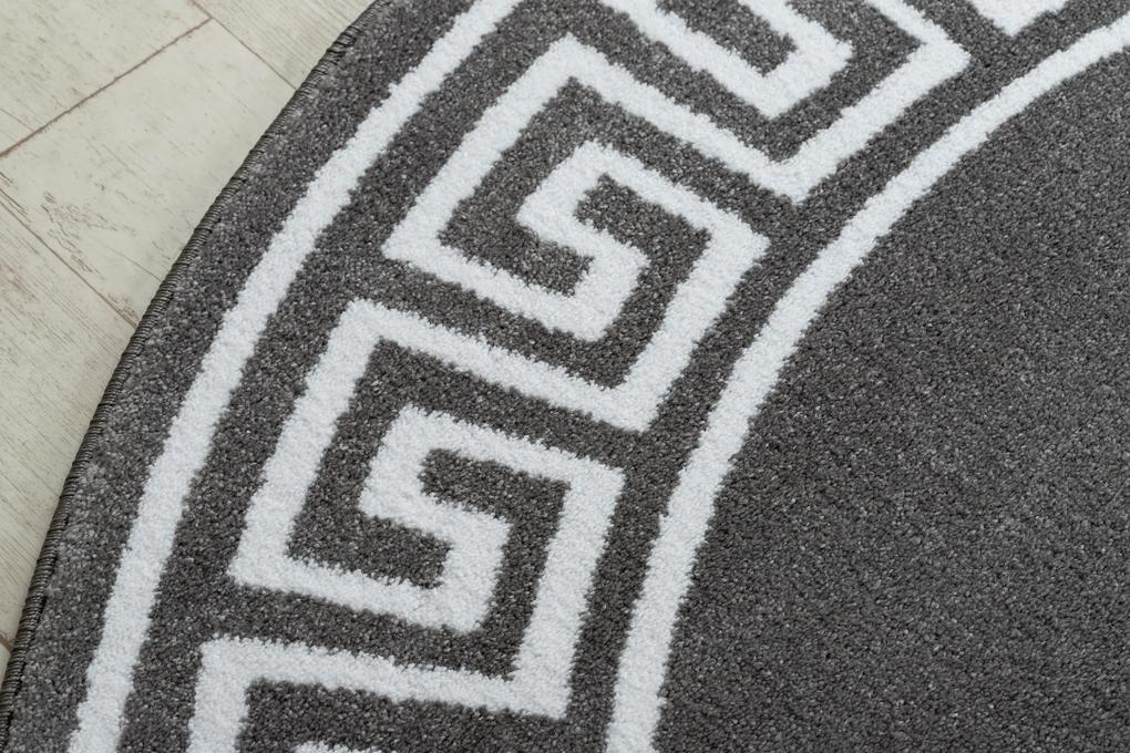 Okrúhly koberec HAMPTON Grecos  Grécky , sivá
