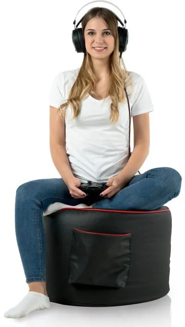 Herná taburetka Cilindro ekokoža