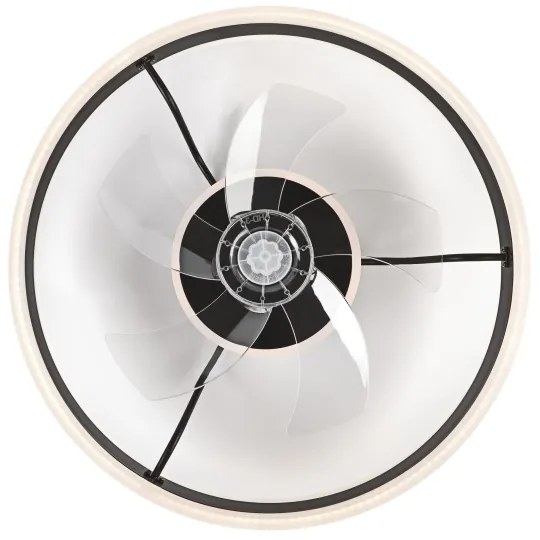 LED Stropné svietidlo s ventilátorom APOLLO LED/38W/230V čierna + DO