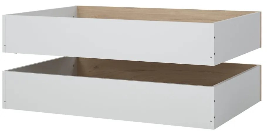 Zásuvky pod posteľ v prírodnej farbe v súprave 2 ks 90x190/140x190 cm Naia – Tvilum