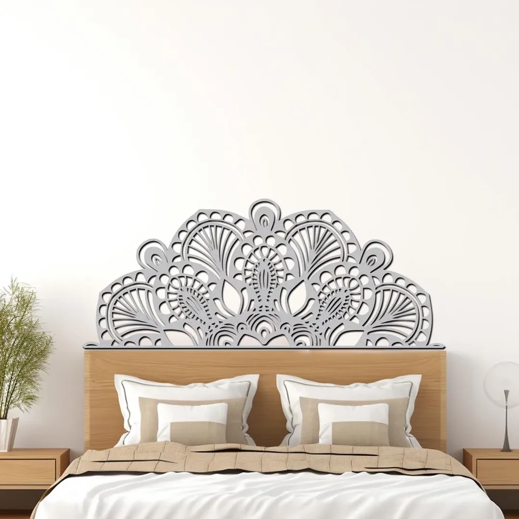 drevo zivota Drevená polovičná mandala RADOST nad posteľ Farebný vzor: Wenge, Rozmery (cm): 160x64