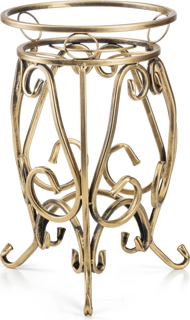 STOJAN NA KVETINÁČ FIORINA 44,5X31 CM ZLATÁ