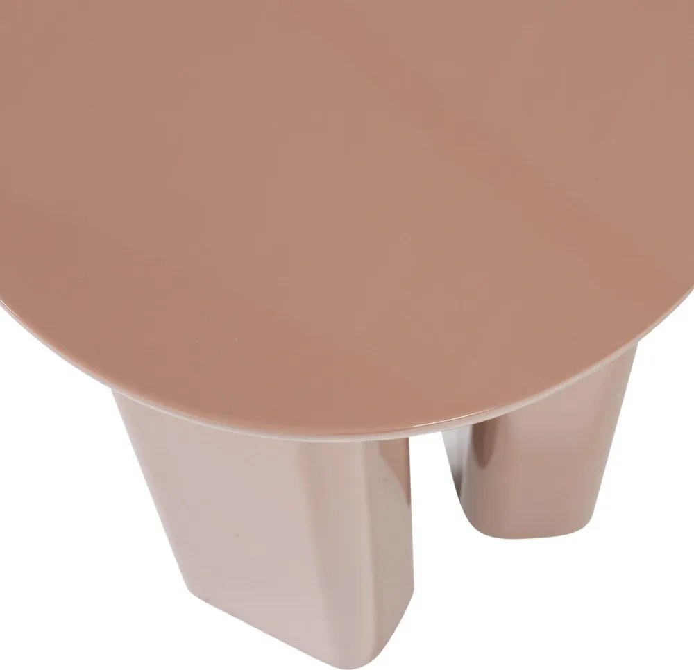 Lesklý okrúhly odkladací stolík ø 40 cm Orivo – WOOOD