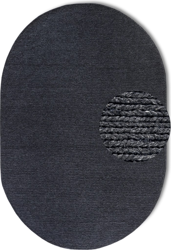 Kusový koberec Villeroy & Boch 106051 Anthracite ovál, 160x230 ovál, šedá, obývacia izba, Villeroy & Boch