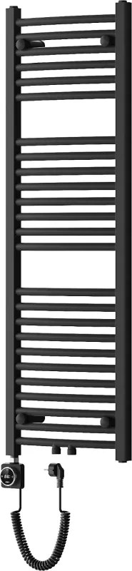 Mexen Ares, elektrické vykurovacie teleso 1200x400 mm + vykurovacia tyč 400 W, čierna, W102-1200-400-6400-70