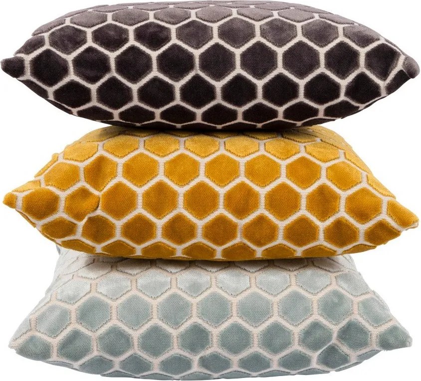 Žltý vankúš s výplňou Zuiver Monty, 45 × 45 cm