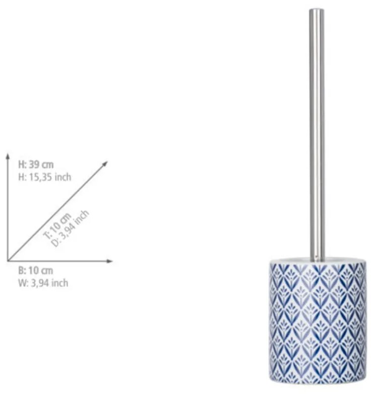 Modrá keramická WC kefa Lorca – Wenko