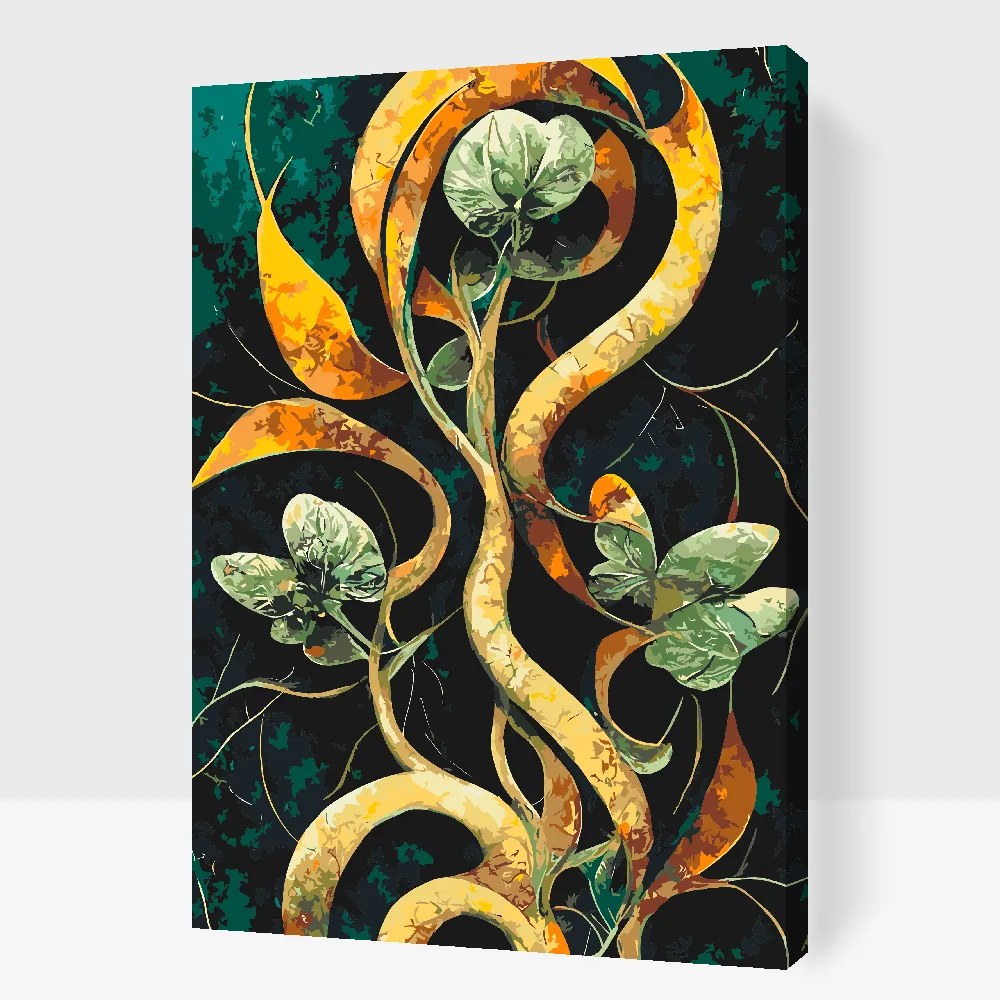 Gario Maľovanie podľa čísel Abstraktný kvet Rozmery: 80 x 120 cm, Rámovanie: Iba zrolované plátno