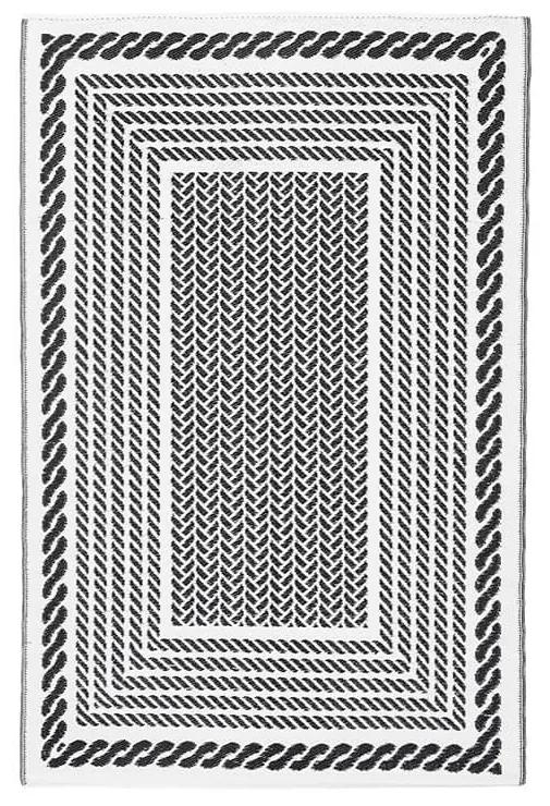 Vonkajší koberec sankas 150 x 210 cm biely MUZZA