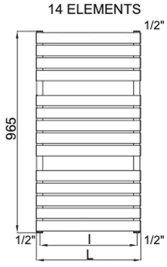 Cordivari Samira - Radiátor 965x500 mm, biela 3551626102035