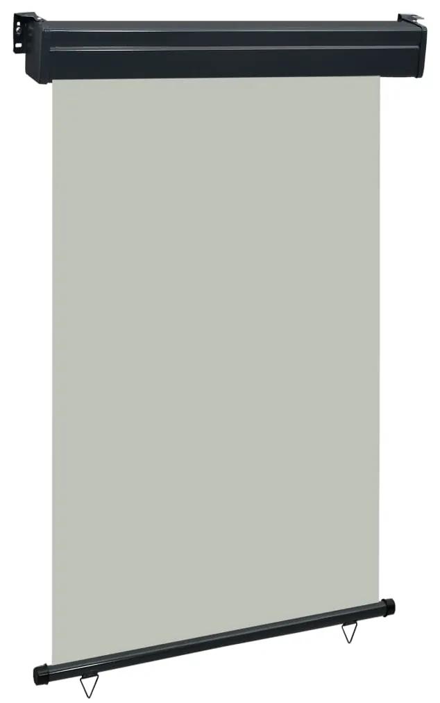 vidaXL Bočná markíza na balkón 120x250 cm, sivá