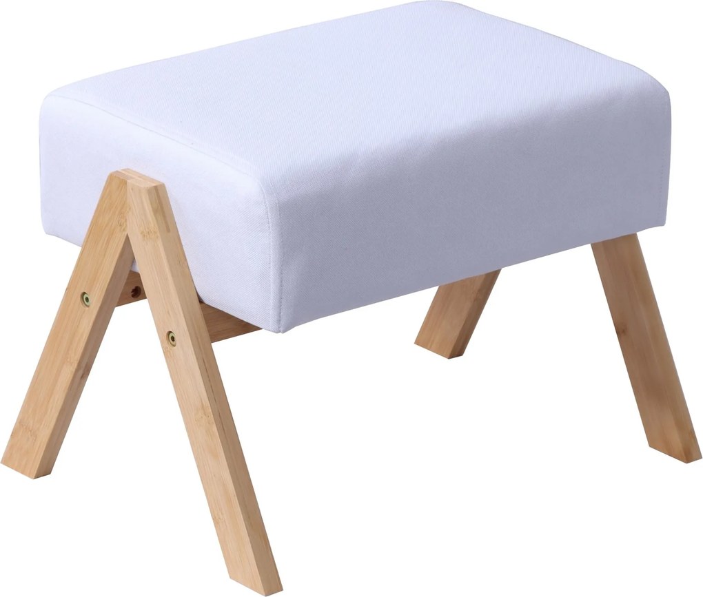 Bambusová podnožka RD52370, krémová