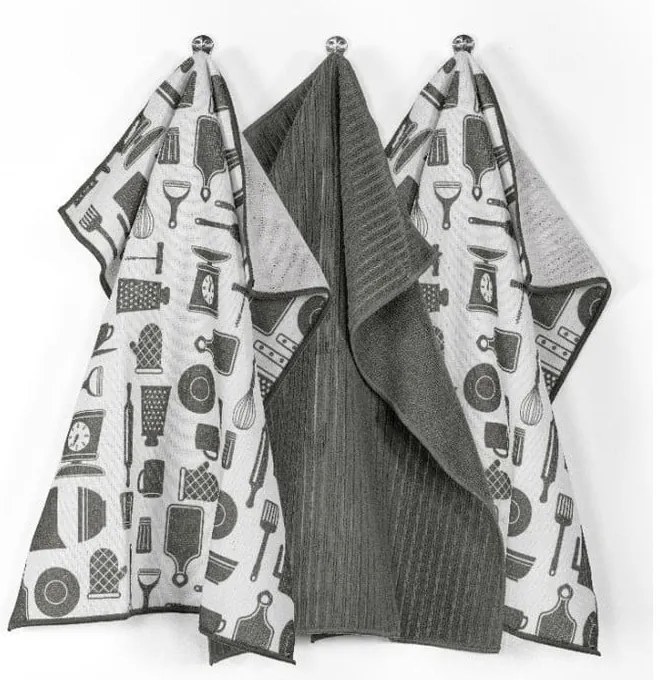 Utierky v súprave 3 ks z mikrovlákna 48x40 cm Essential - Tiseco Home Studio