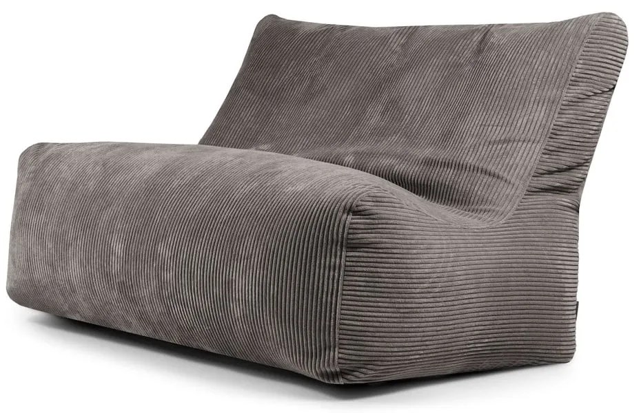 Tmavosivý menčestrový sedací vak Sofa Seat Lounge – SLOWDOWN
