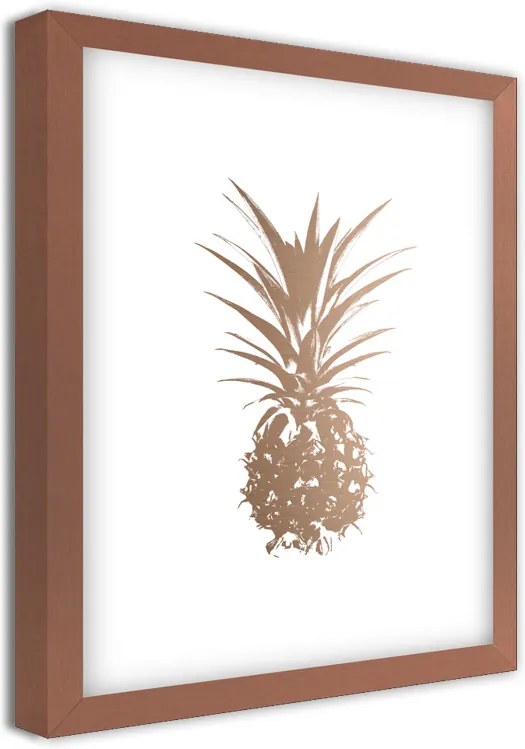 Styler Obraz v rámu - Ananas | Rozmery: 24x30 cm