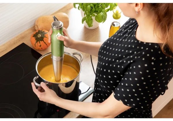 Sencor - Tyčový mixér 4v1 1200W/230V nerez/zelená