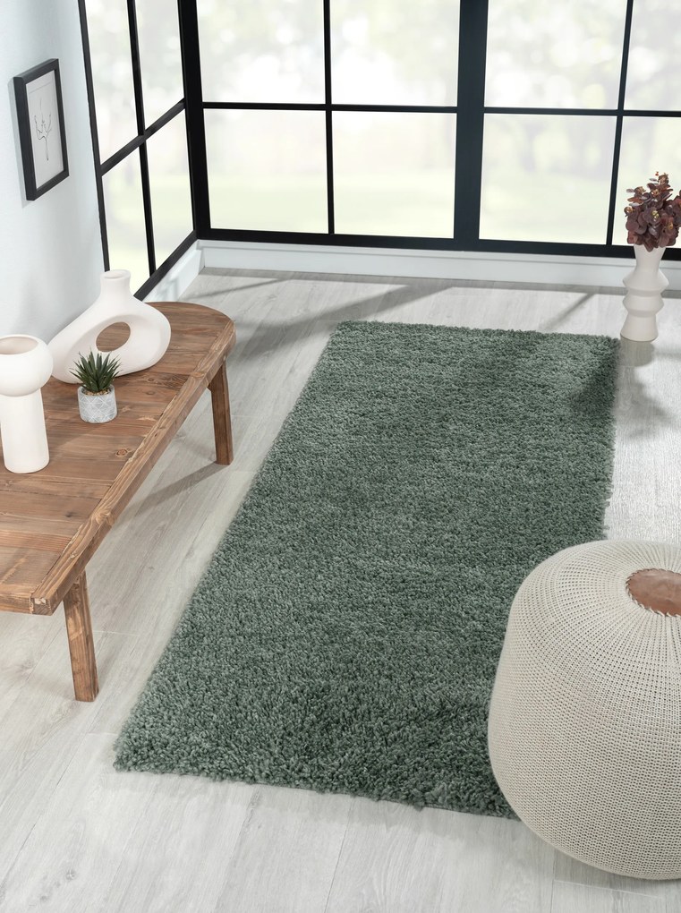 Behúň My Shaggy hellgrün, 80x250, zelená, chodba / predsieň, My Flair