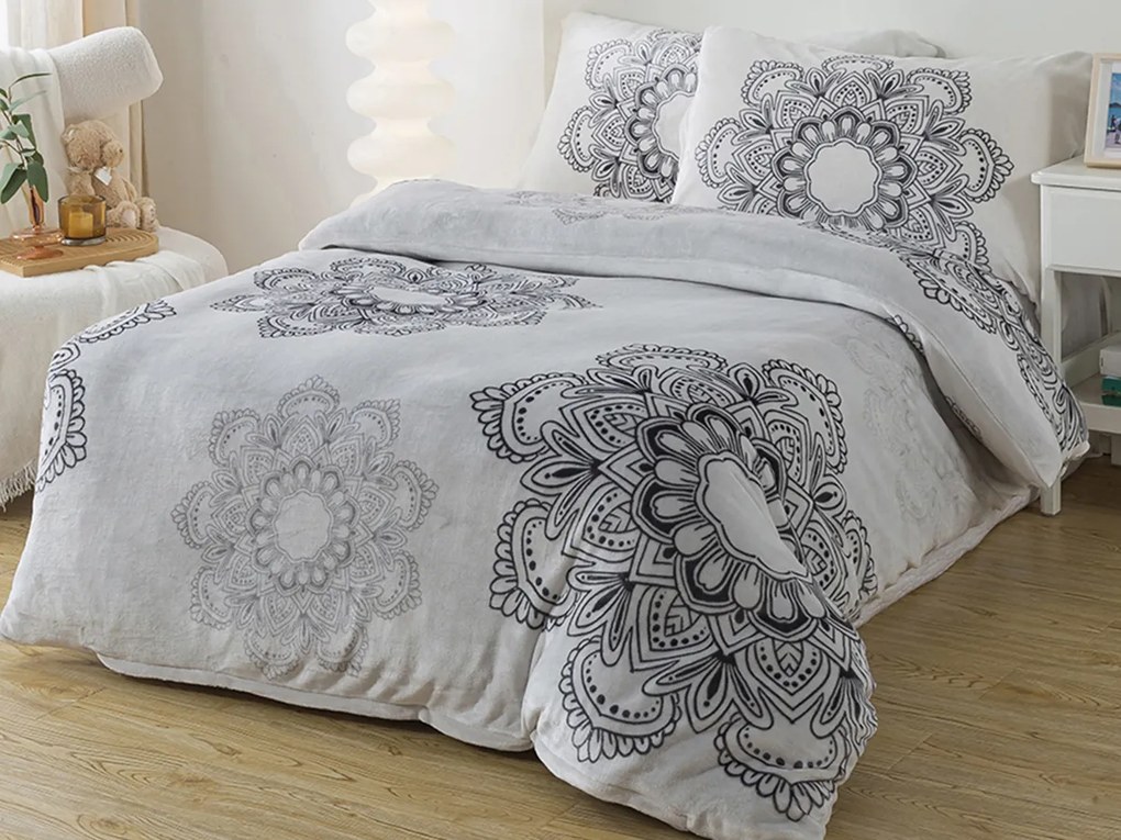 XPOSE® Mikroplyšové obliečky HARMONY Exclusive - sivé