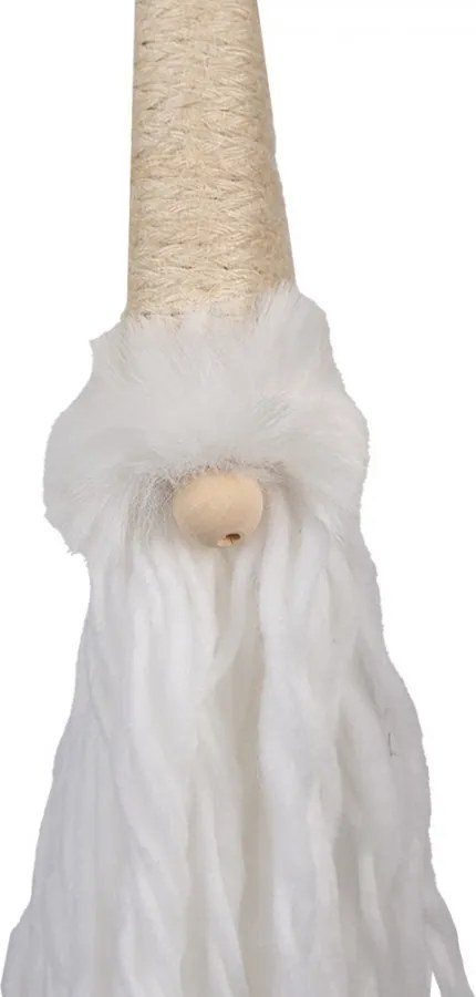 Béžová závesná dekorácia škriatok Gnome - 6*6*48 cm