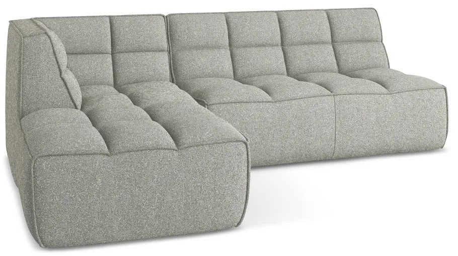 Svetlosivá modulárna rohová pohovka (variabilná) Kalai – Makamii