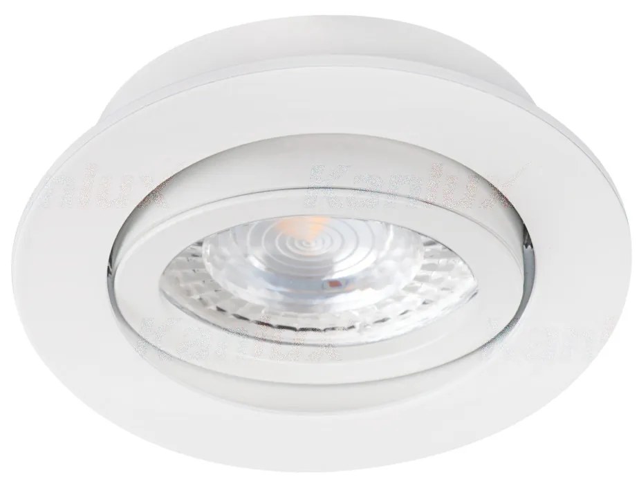 KANLUX Podhľadové výklopné bodové osvetlenie DALLA O50, 1xGX5,3, 50W, biele