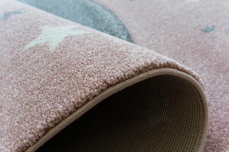 Berfin Dywany, Kusový koberec Smart Kids 22412 Pink, 120x180, ružová, detská izba