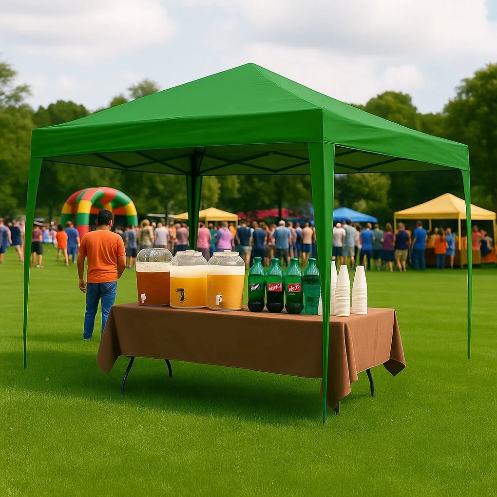 Záhradný pavilónový altánok, 3x3 m, s automaticky rozťahovacou strechou, MultiGarden