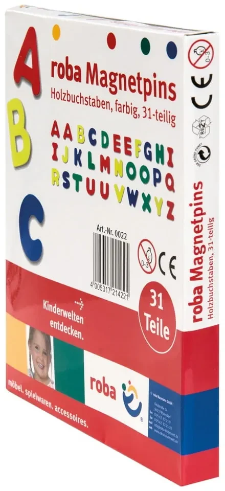 Súprava magnetiek 31 ks Alphabet – Roba