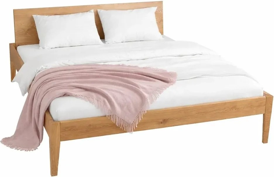 Dizajnová dubová manželská posteľ EMILY, 140/160/180/200 x 200 cm 160 cm