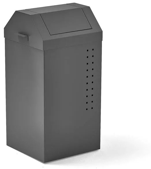 Odpadkový kôš TYSON, 820x410x390 mm, 100 L, šedý