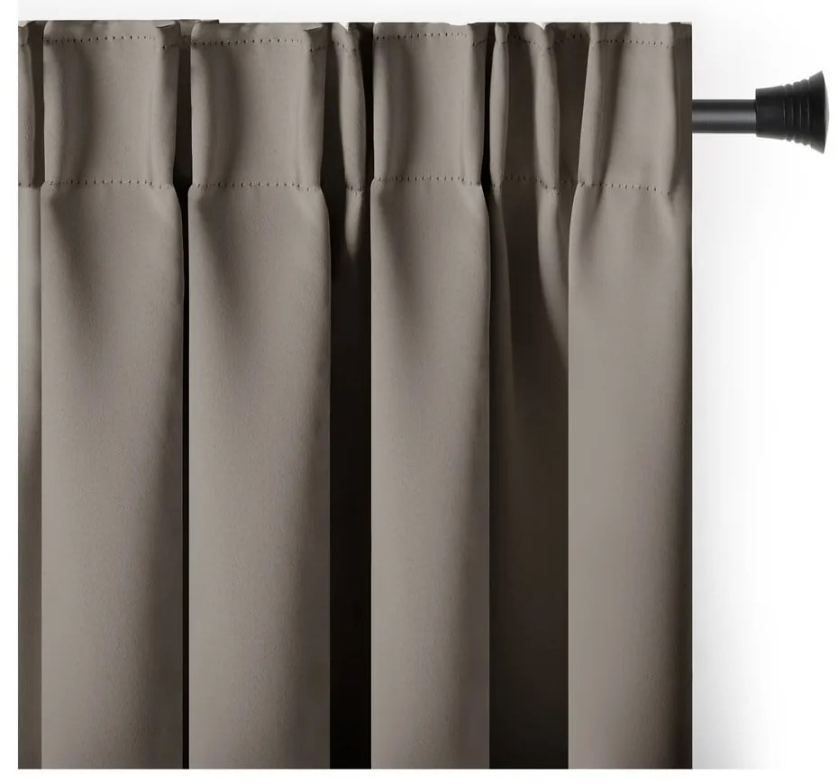 Zatemňovací termo záves taupe 140x245 cm Pleat – Restilo