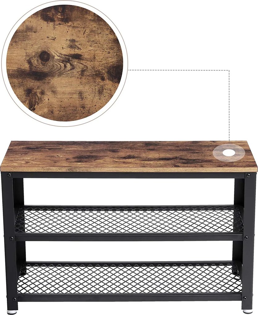 Topánkovník Houseland Dan hnedý/čierny