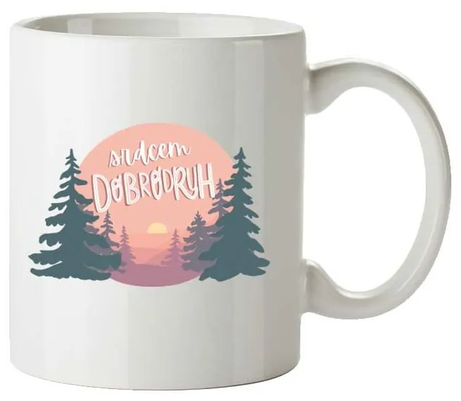 Bohemia Gifts Keramický hrnček - Srdcem dobrodruh, 350 ml