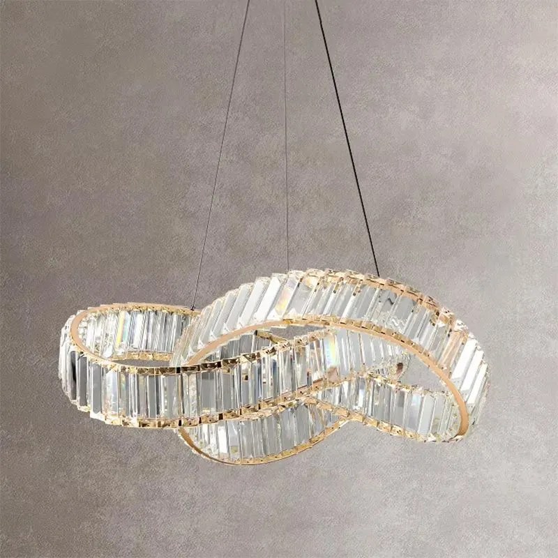 Toolight Toolight, LED závesné svietidlo 58cm, 49W, APP1538-CP, zlatá lesklá, OSW-05474