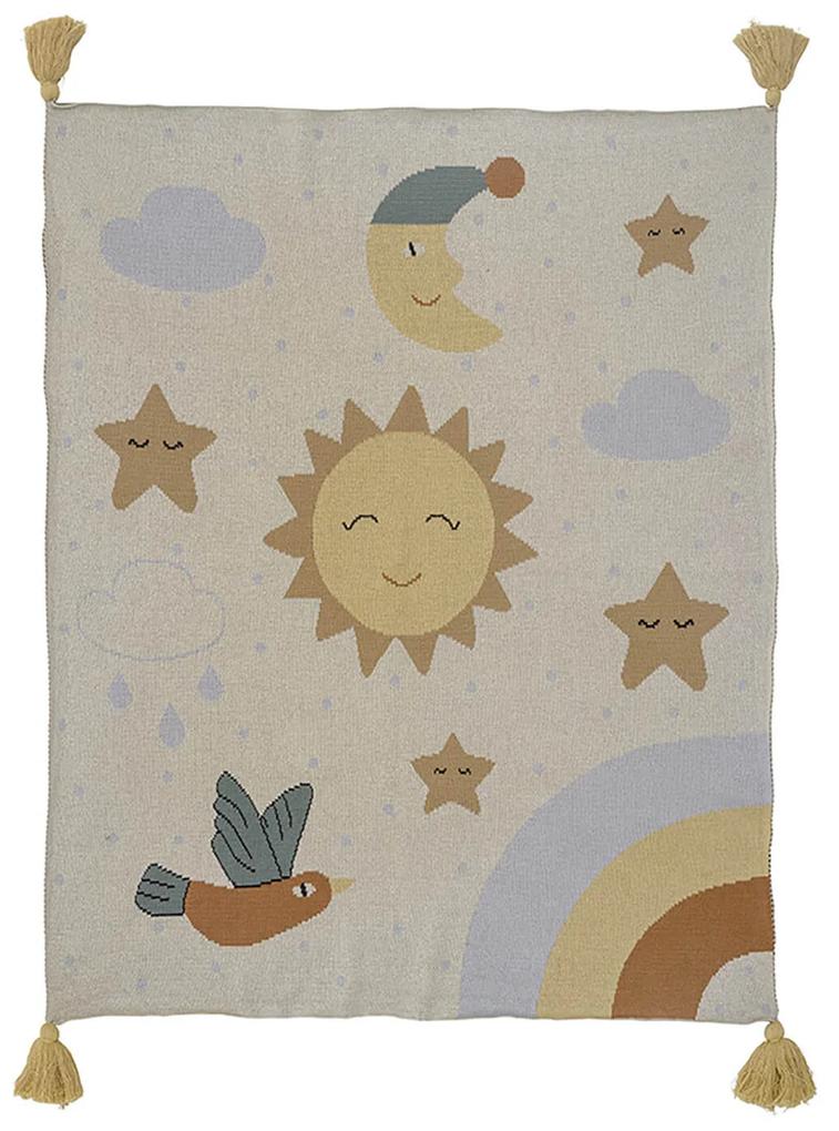 Detská deka geviv 100 x 80 cm viacfarebná MUZZA