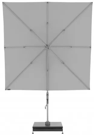 Knirps KNIRPS 320 x 320 cm - luxusný výkyvný záhradný slnečník s bočnou tyčou : Farba slnečníka - Světle šedá