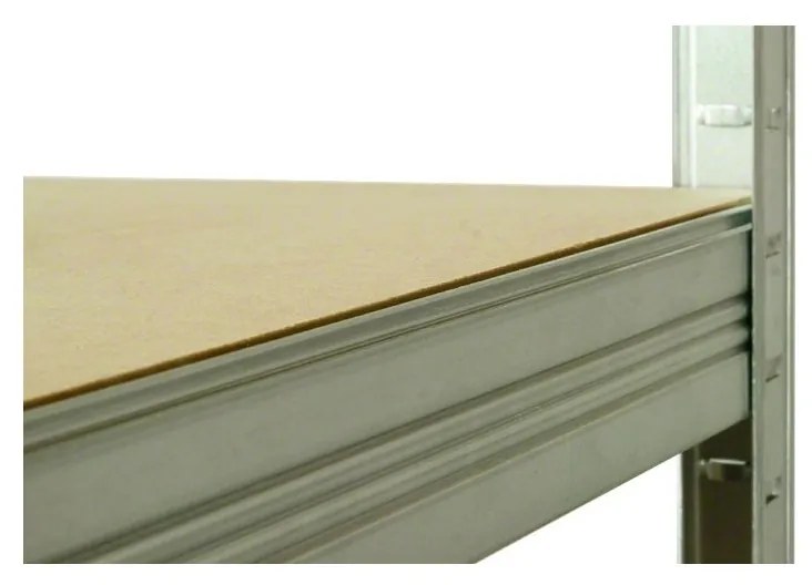 Kovový regál FUTUR 180x90x35 5 políc Nosnosť 1250 KG - pozinkovaný