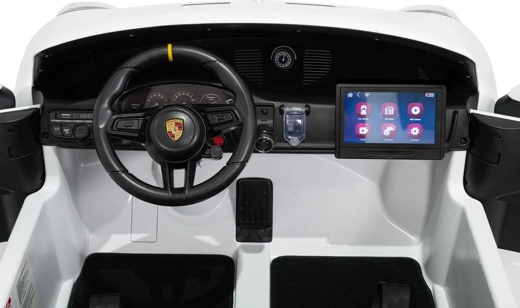 Ramiz Detské pretekárske auto Porsche 911 GT3 STRONG MP4 biele