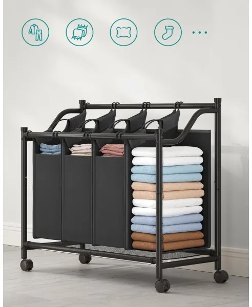 Kôš na bielizeň LINA čierna