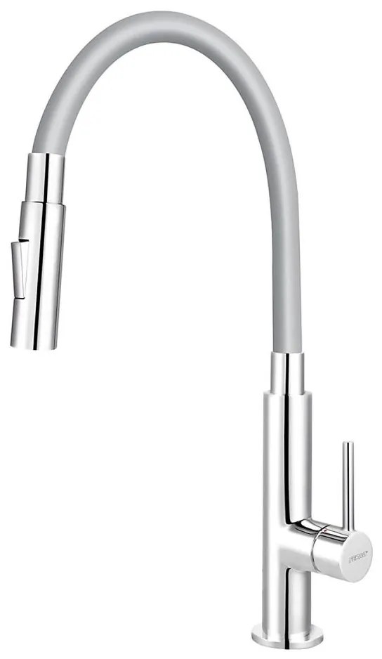 FERRO - Drezová batéria s flexibilným ramienkom lesklý chróm/šedá