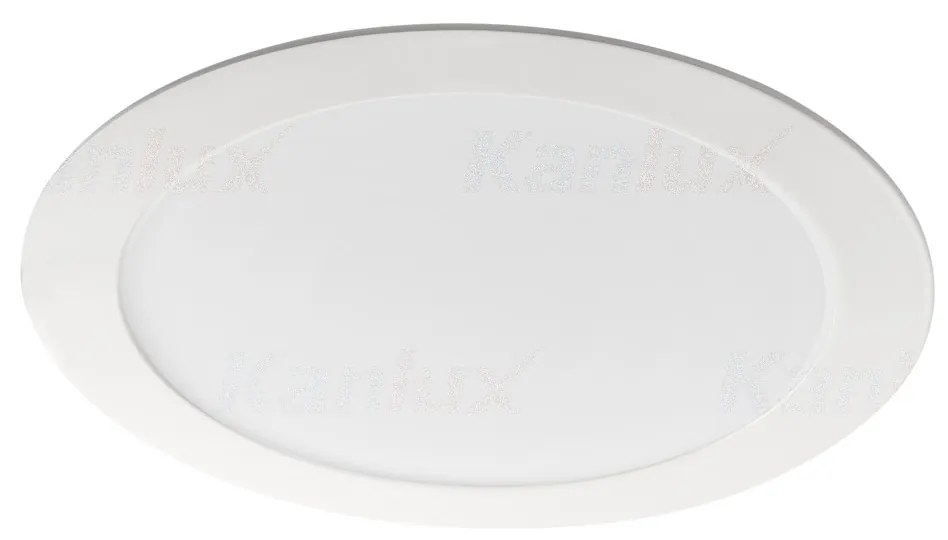 KANLUX Vstavané LED vonkajšie osvetlenie XEDA, 18W, teplá biela, 22cm, okrúhle, biele