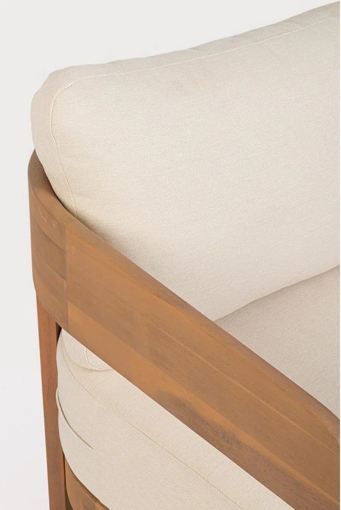 Drevené záhradné kreslo v prírodnej farbe Pablo – Bizzotto