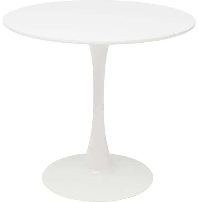 Kare Design Jedálenský stôl Schickeria Ø80 cm - biela