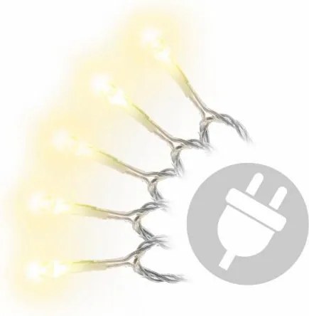 Nexos 808 Vianočné LED osvetlenie 10 m - teple biele, 100 diód