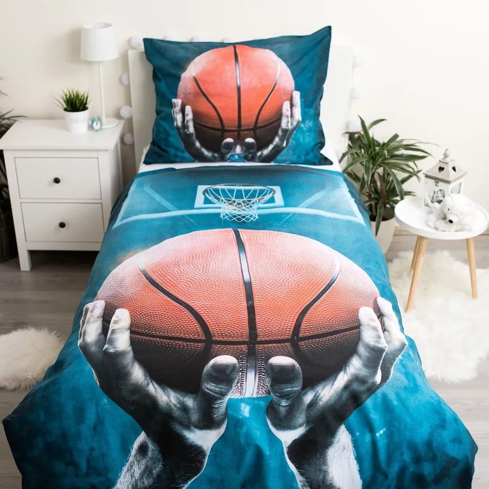 Bavlnené detské obliečky na jednolôžko 140x200 cm Basketball – Jerry Fabrics