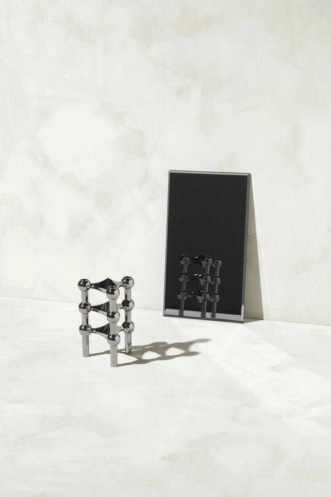 Stoff Nagel Designový svietnik STOFF Nagel Black Chrome