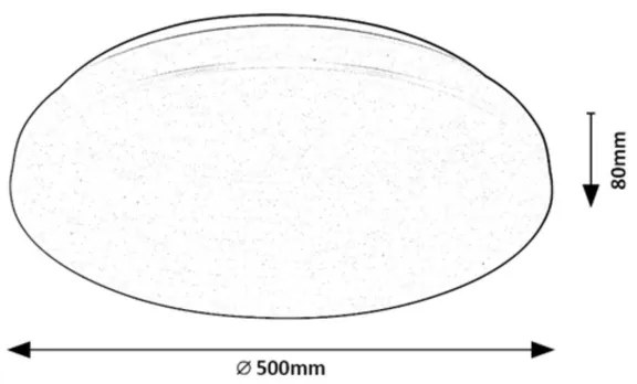 Rabalux 71036 - LED RGB Stmievateľné stropné svietidlo CERRIGEN LED/48W/230V