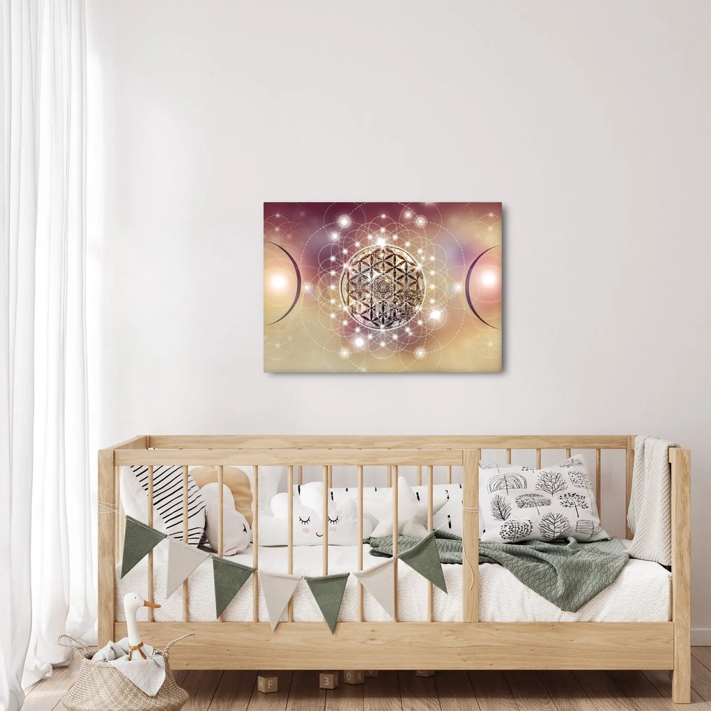 Obraz - Mandala s elementmi (70x50 cm)