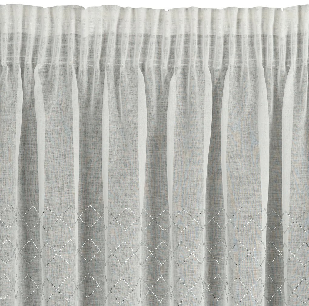 ZÁCLONA NA PÁSKE KLEO 350X145 CM BIELA