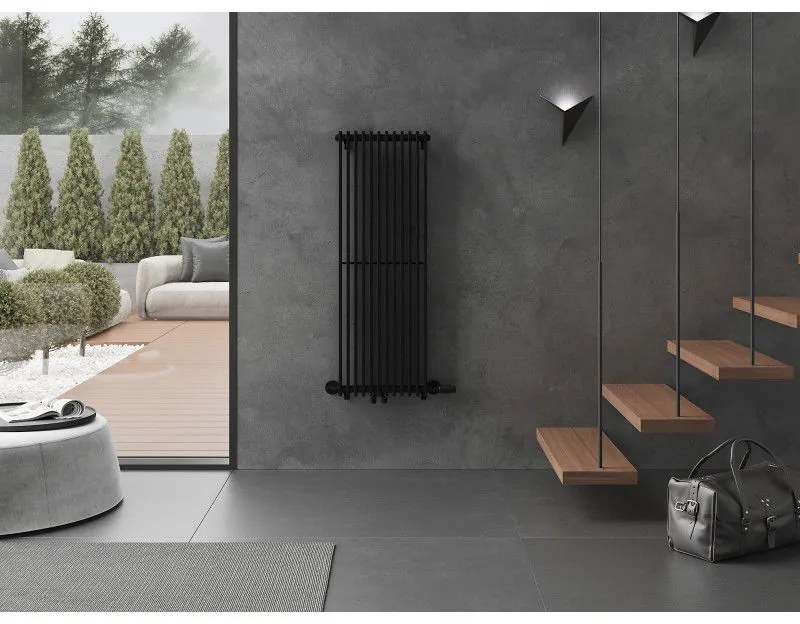 Mexen Kansas, vykurovacie teleso 1200 x 420 mm, 975 W, čierna, W204-1200-420-00-70